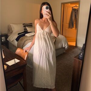 Zara white maxi dress - size S
